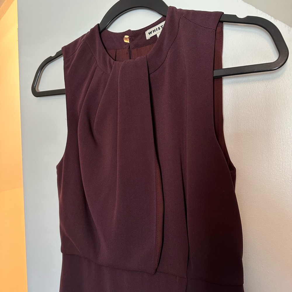 Whistles maroon/purple shift dress - size 2